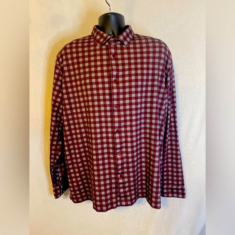 Left Coast Tee long sleeve men’s button down shirt soft 100% cotton size XL